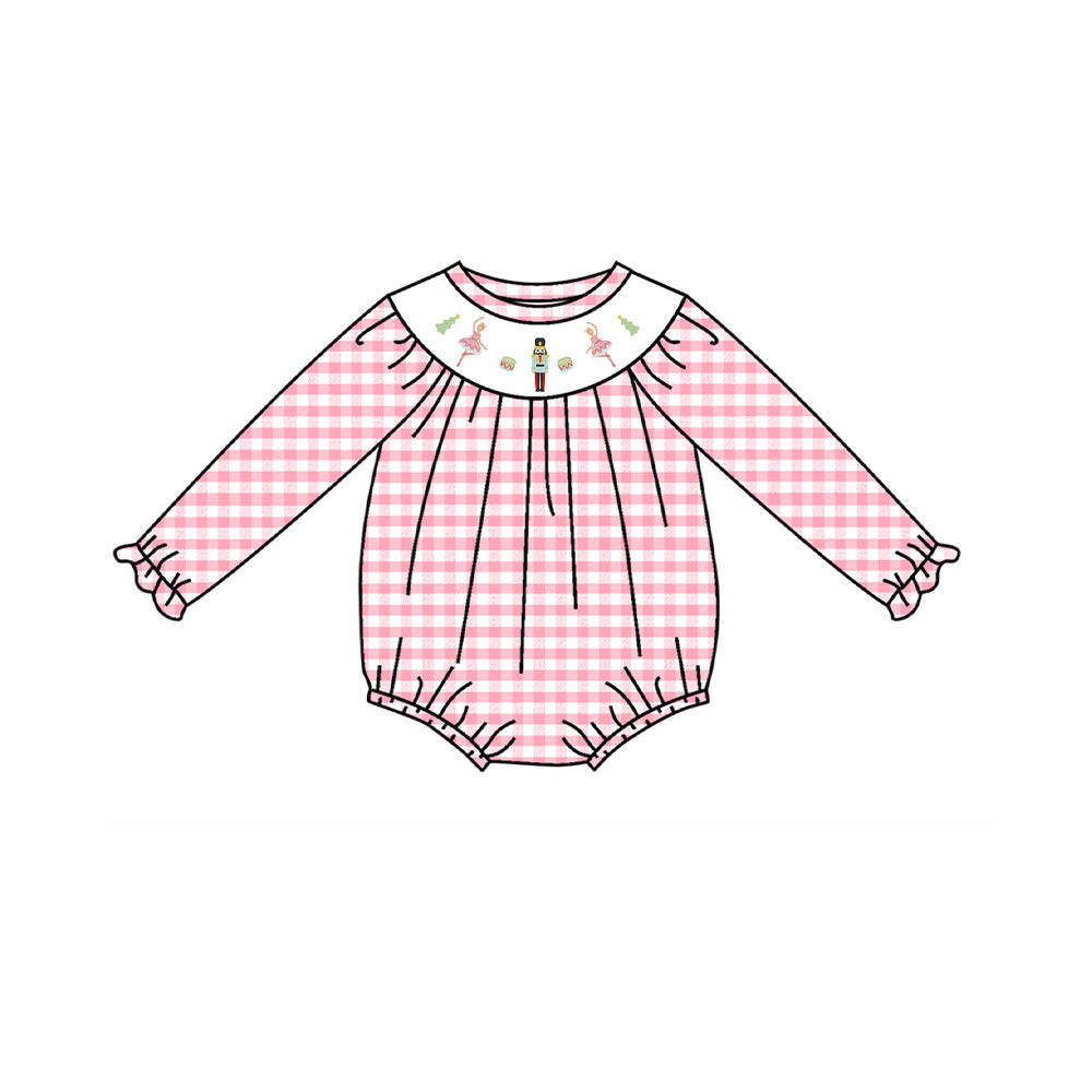 LR1120  Pre-order baby  girls clothes long  sleeves romper