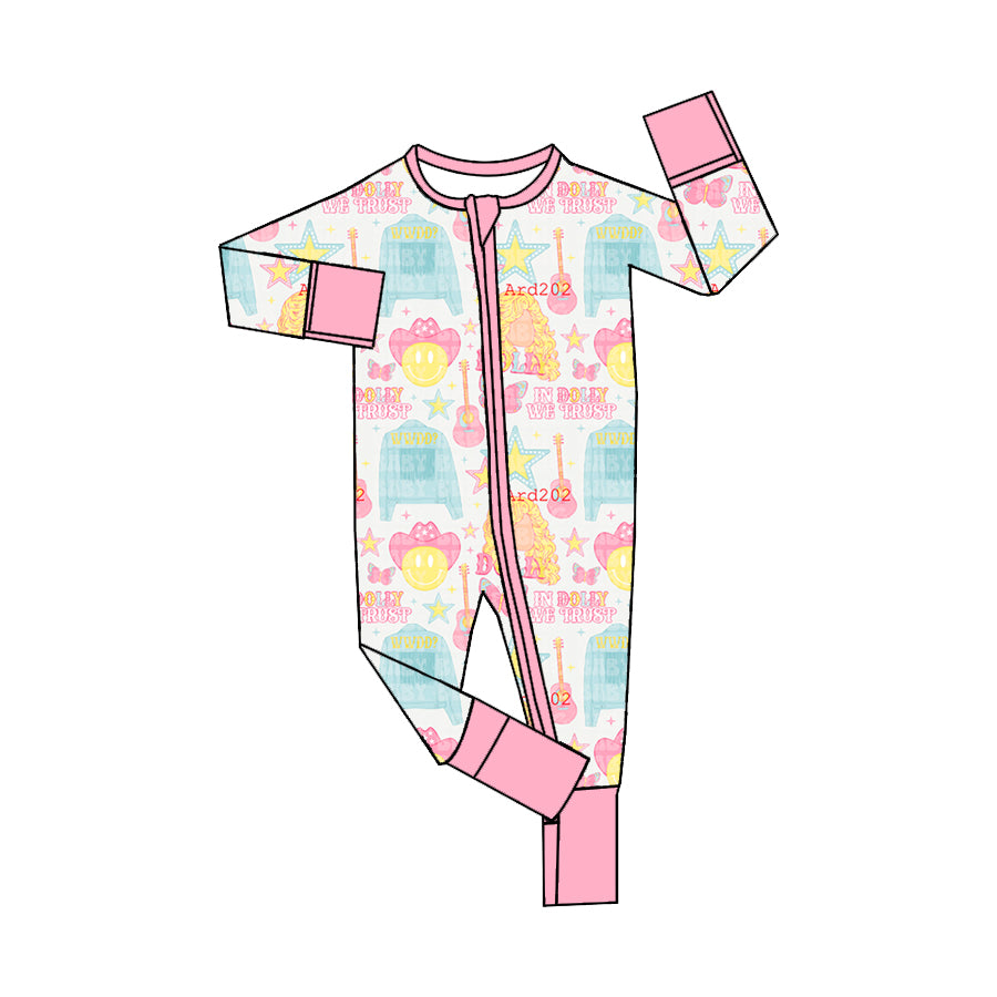 LR1122 Pre-order baby  girls clothes long  sleeves romper