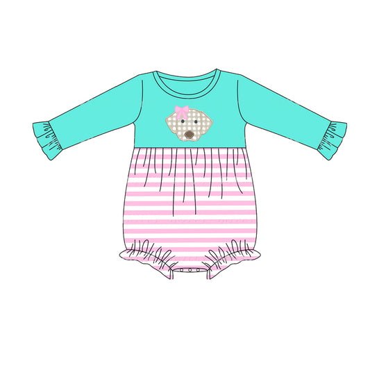 LR1152  Pre-order baby  girls clothes long  sleeves romper