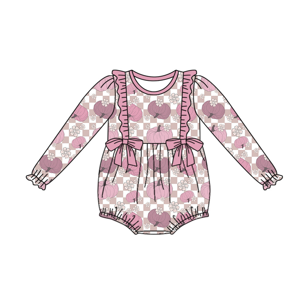 LR1163  Pre-order baby  girls clothes long  sleeves romper