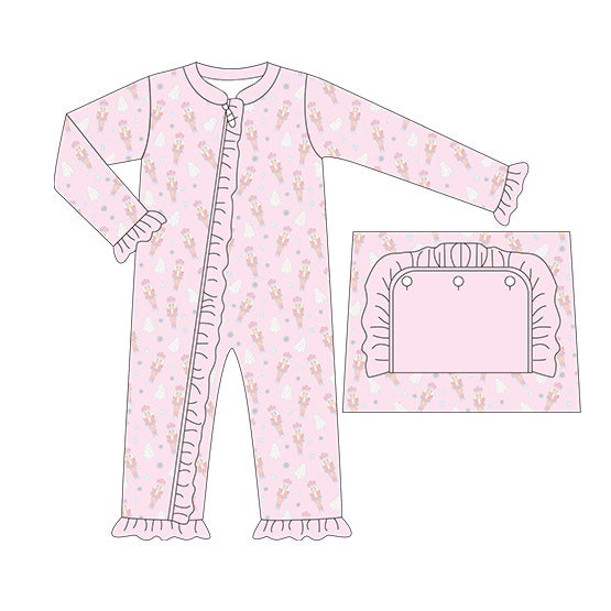 LR1187  Pre-order baby  girls clothes long  sleeves romper