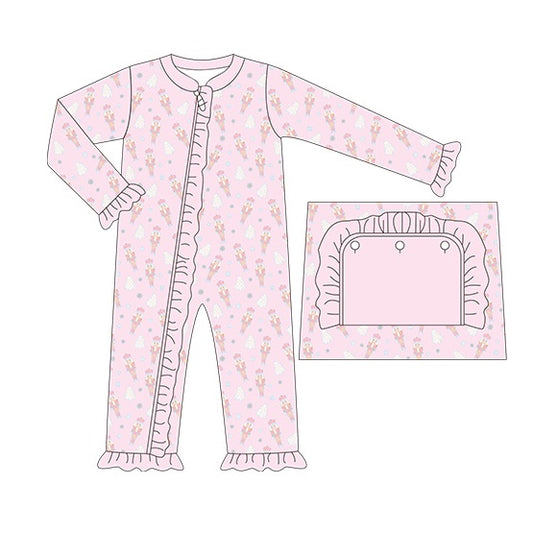 LR1187  Pre-order baby  girls clothes long  sleeves romper