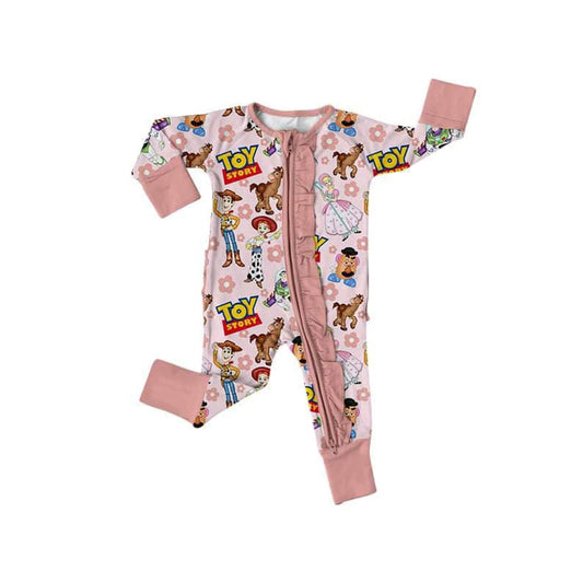 No moq LR1208  Pre-order Size 0-3m to 2t baby  girls clothes long  sleeves romper
