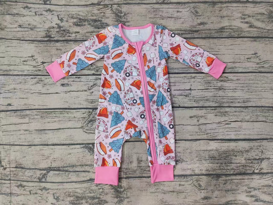 No moq LR1210  Pre-order Size 0-3m to 2t baby  girls clothes long  sleeves romper