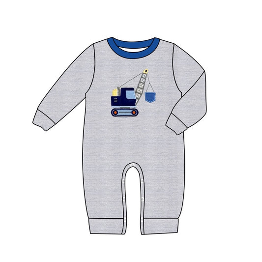 No moq  LR1211  Pre-order Size 0-3m to 2t baby  boys clothes long  sleeves romper