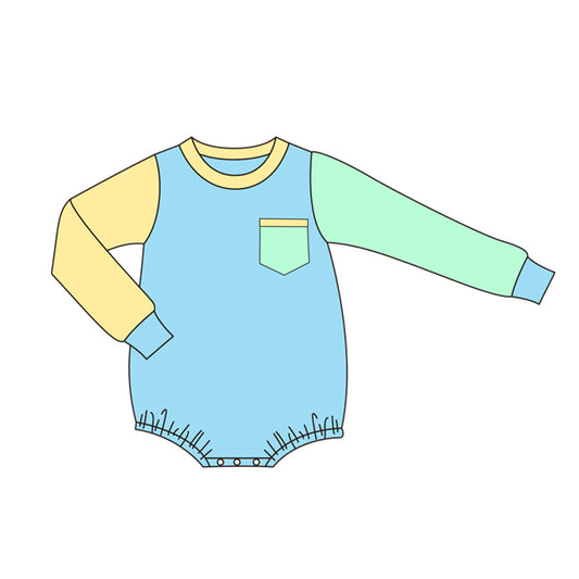 No moq  LR1231  Pre-order Size 0-3m to 2t baby  boys clothes long  sleeves romper