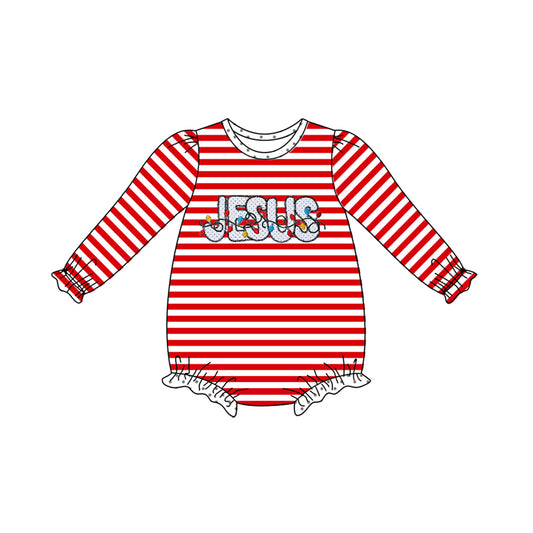 No moq LR1242  Pre-order Size 0-3m to 2t baby girls clothes long  sleeves romper