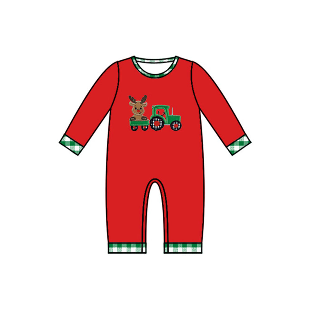 No moq  LR1262 Pre-order Size 0-3m to 2t baby boys clothes long  sleeves romper