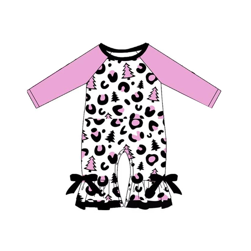 No moq  LR1370  Pre-order Size 0-3m to 2t baby girls clothes long  sleeves romper