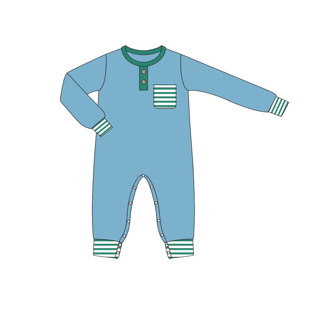 No moq  LR1381 Pre-order Size 0-3m to 2t baby boys clothes long  sleeves romper