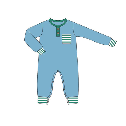 No moq  LR1381 Pre-order Size 0-3m to 2t baby boys clothes long  sleeves romper