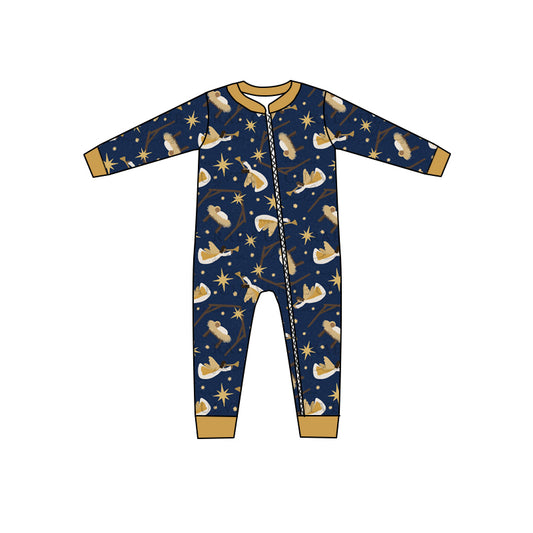 No moq  LR1391 Pre-order Size 0-3m to 2t baby boys clothes long  sleeves romper