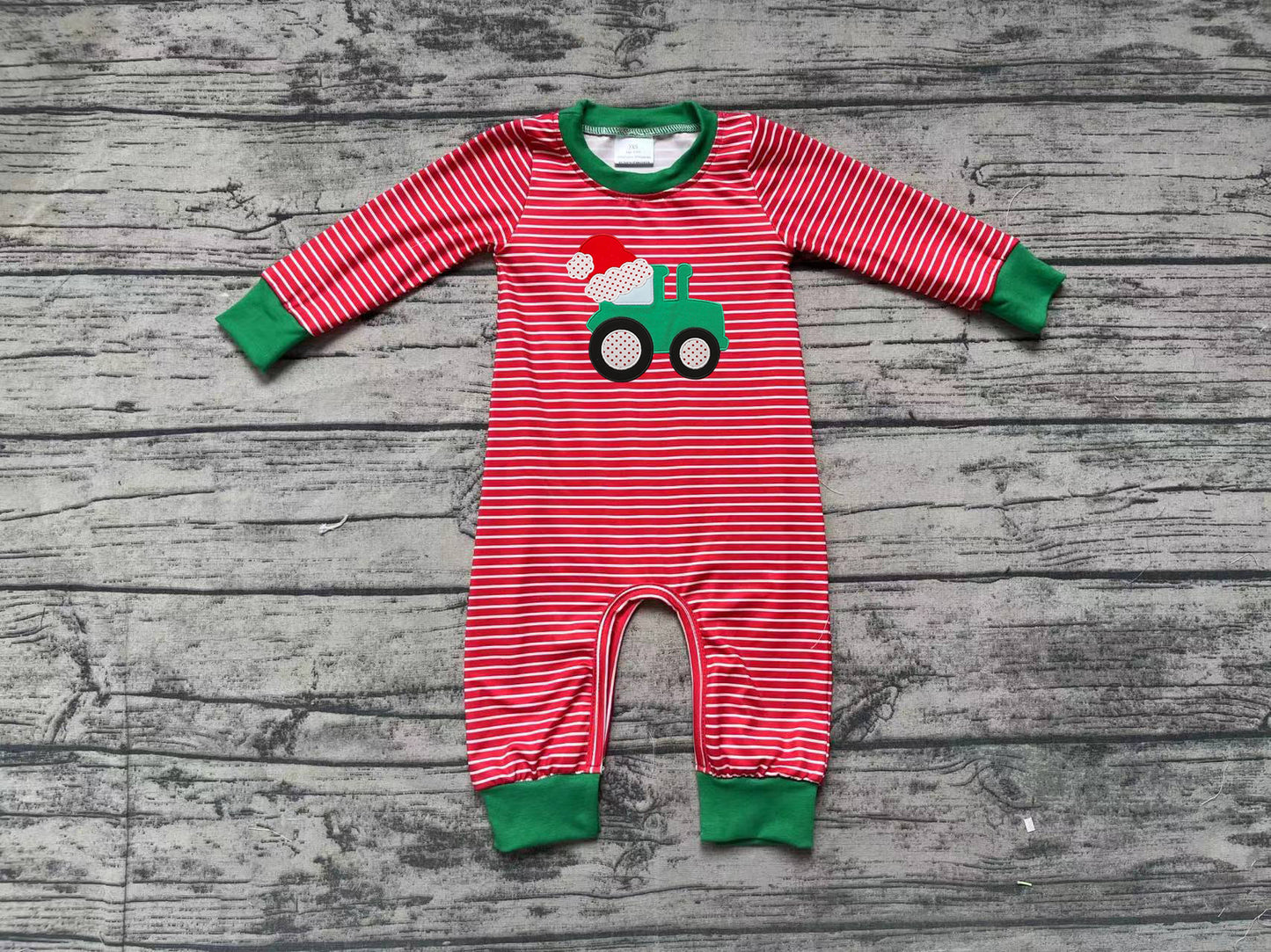 No moq LR1401 Pre-order Size 0-3m to 2t baby boys clothes embroidery long  sleeves romper