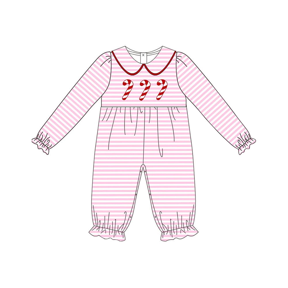 No moq LR1441 Pre-order Size 0-3m to 2t baby girls clothes long  sleeves romper