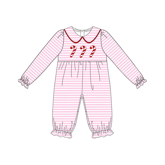 No moq LR1441 Pre-order Size 0-3m to 2t baby girls clothes long  sleeves romper