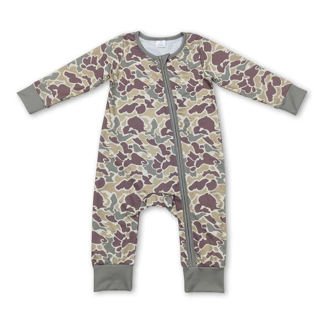 USA Warehouse (IN STOCK) Sibling Printed Zipper Long Sleeve Baby Rompers Collection