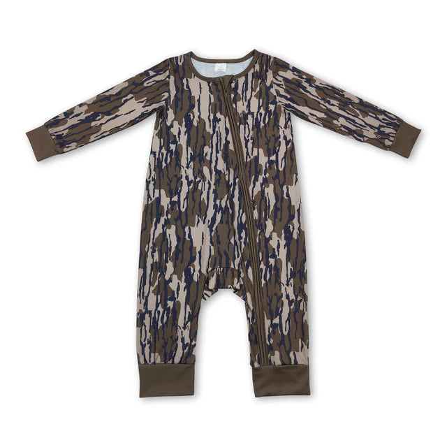 USA Warehouse (IN STOCK) Sibling Printed Zipper Long Sleeve Baby Rompers Collection