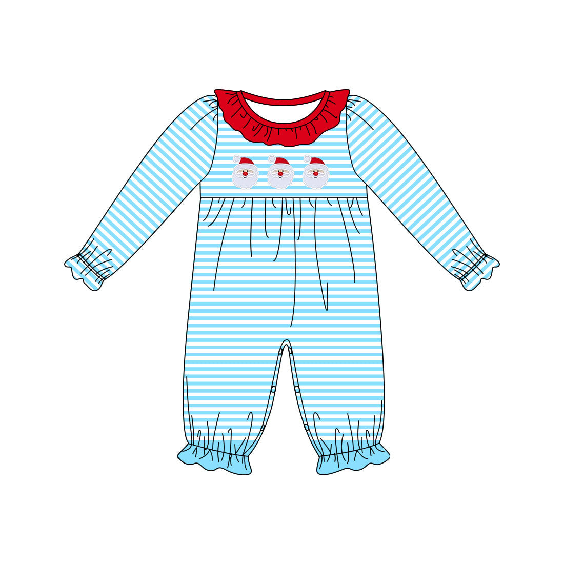 No moq  LR1474 Pre-order Size 0-3m to 2t baby girls clothes embroidery long  sleeves romper