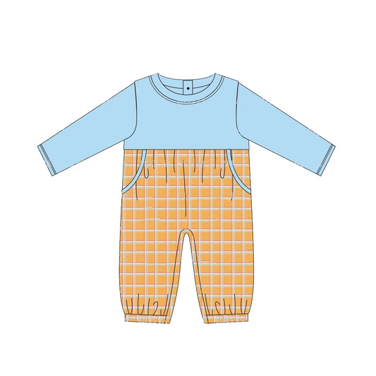 No moq  LR1495 Pre-order Size 0-3m to 2t baby boys clothes  long  sleeves romper