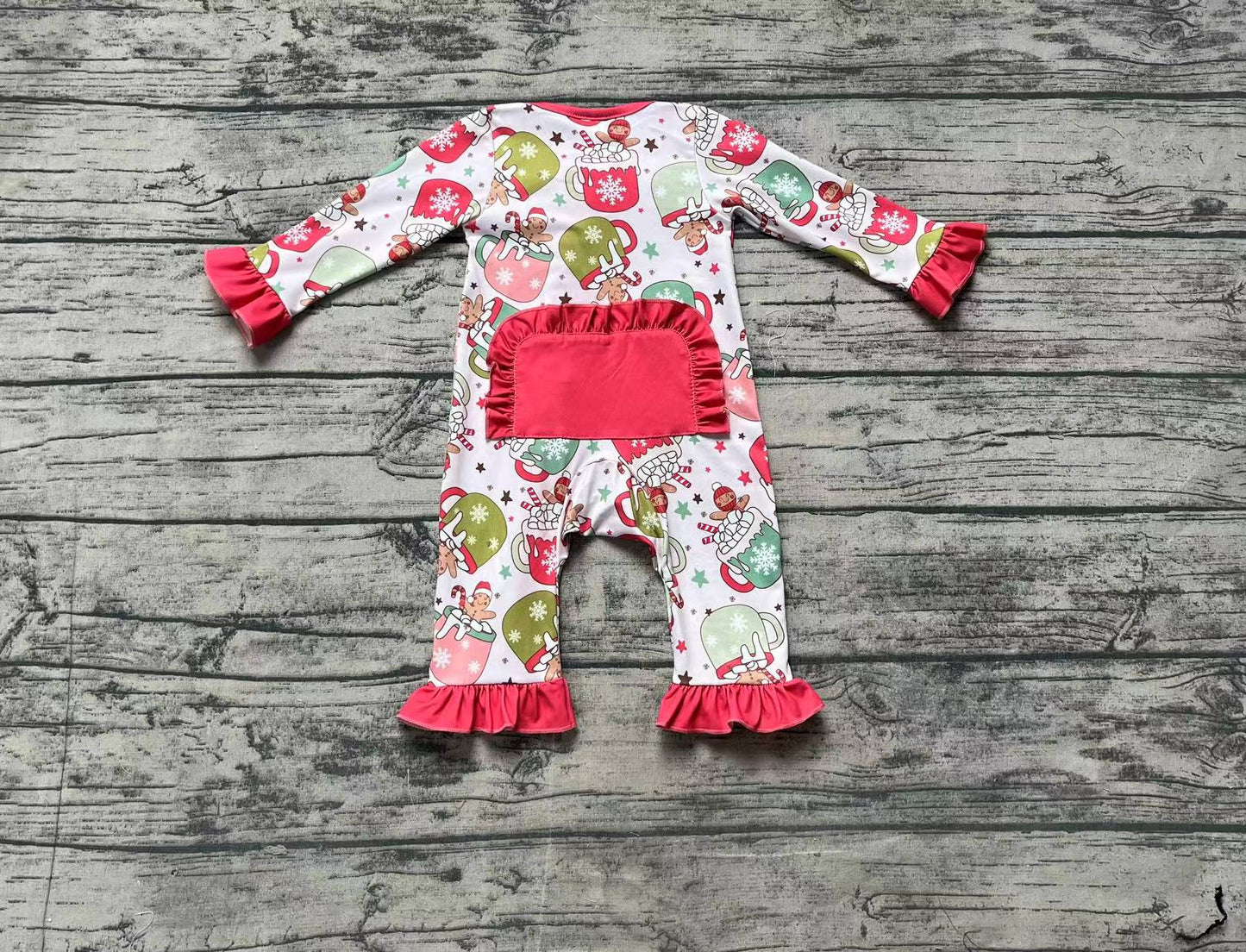 No moq  LR1509 Pre-order Size 0-3m to 2t baby girls clothes long  sleeves romper