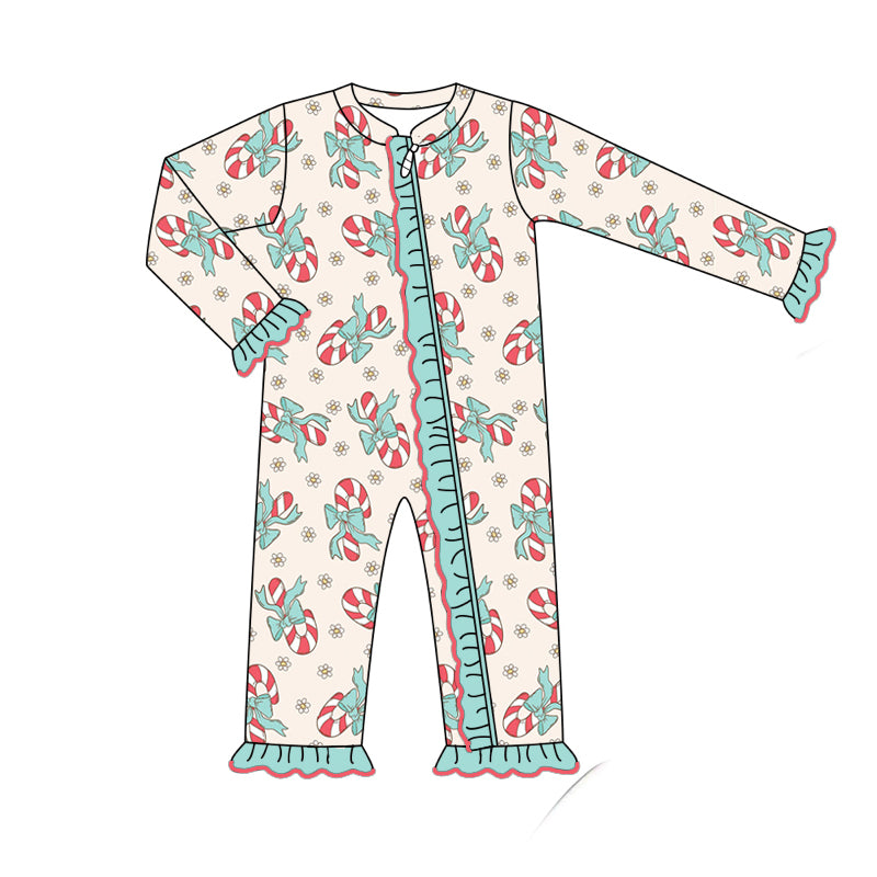 No moq  LR1558  Pre-order Size 0-3m to 2t baby girls clothes long  sleeves romper