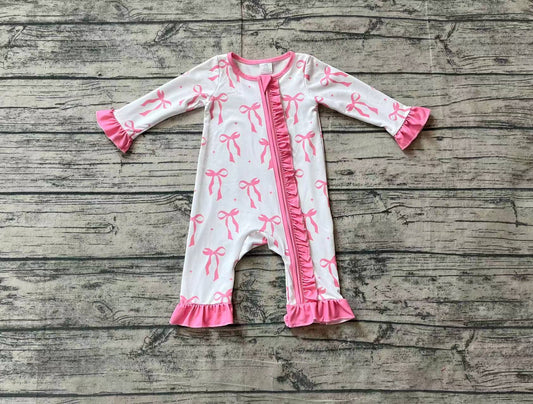 No moq  LR1584  Pre-order Size 0-3m to 2t baby girls clothes long  sleeves romper