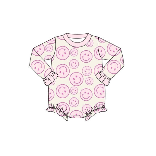 No moq  LR1620 Pre-order Size 0-3m to 2t baby girls clothes long  sleeves romper