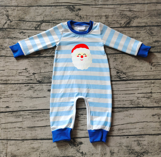 No moq  LR1661  Pre-order Size 0-3m to 2t baby boys clothes embroidery long  sleeves romper