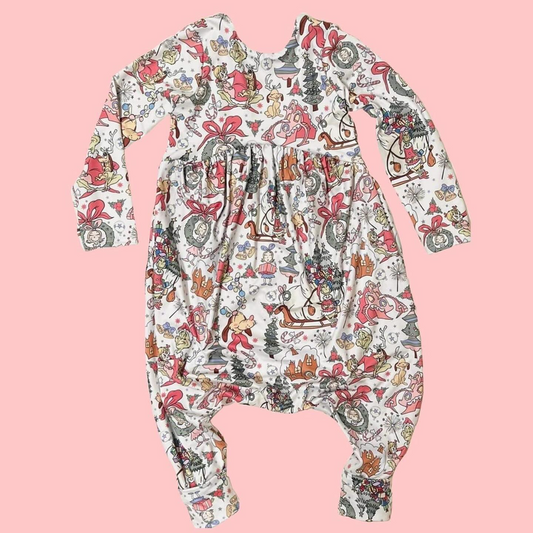 No moq  LR1700 Pre-order Size 0-3m to 2t baby girls clothes long  sleeves romper