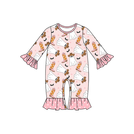 No moq  LR1737 Pre-order Size 0-3m to 2t baby girls clothes long  sleeves romper