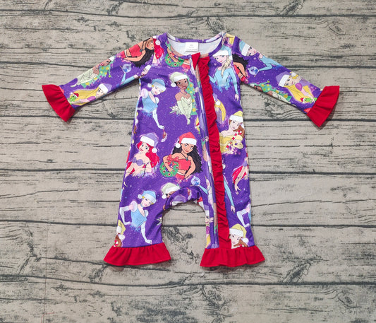 No moq  LR1741 Pre-order Size 0-3m to 2t baby girls clothes long  sleeves romper