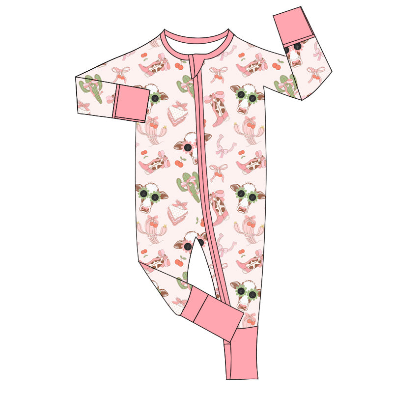 No moq LR1760 Pre-order Size 0-3m to 2t baby girls clothes long  sleeves romper