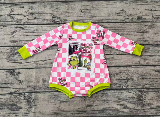 No moq LR1765 Pre-order Size 0-3m to 2t baby girls clothes long  sleeves romper