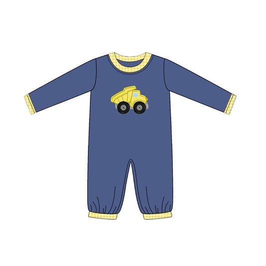 No moq LR1803 Pre-order Size 0-3m to 2t baby boys clothes long  sleeves romper