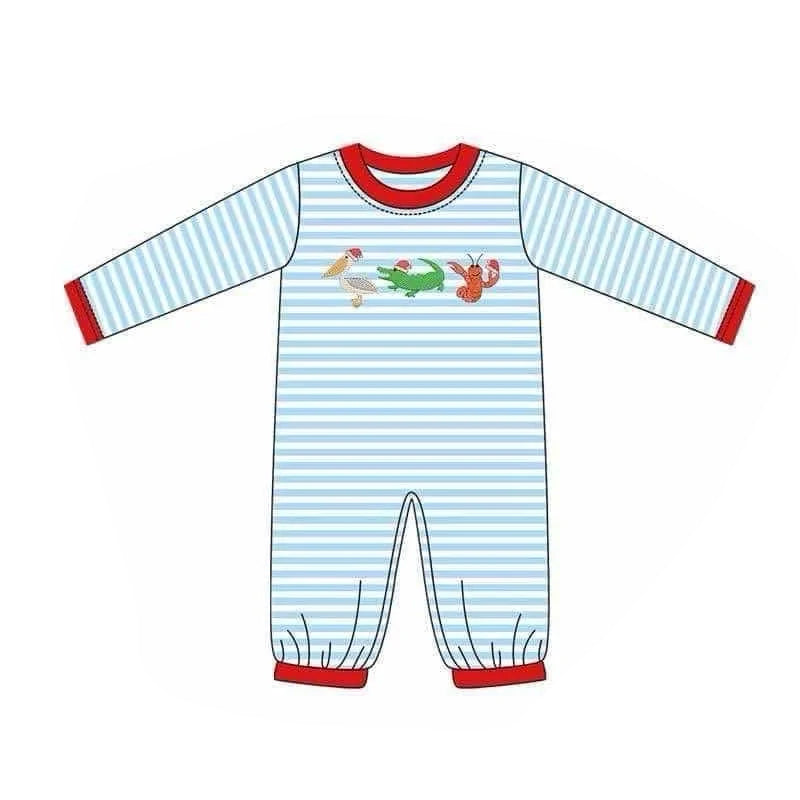 No moq  LR1848 Pre-order Size 0-3m to 2t baby boys clothes long  sleeves romper