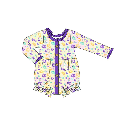 No moq  LR1972  Pre-order Size 0-3m to 2t baby girls clothes long  sleeves romper