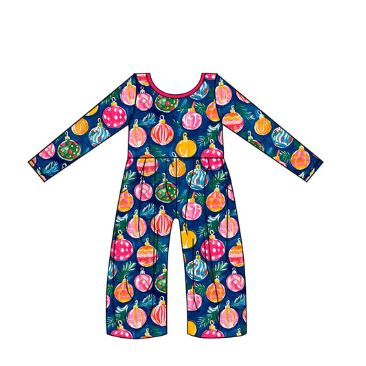 NO MOQ sales LR2015 pre-order baby girls clothes colorful long sleeve jumpsuit -2024.9.19