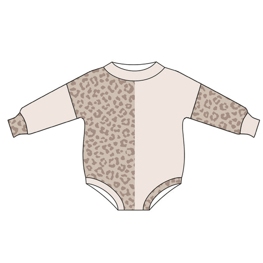 LR2145 Baby Infant Girls Leopard Long Sleeve Rompers preorder