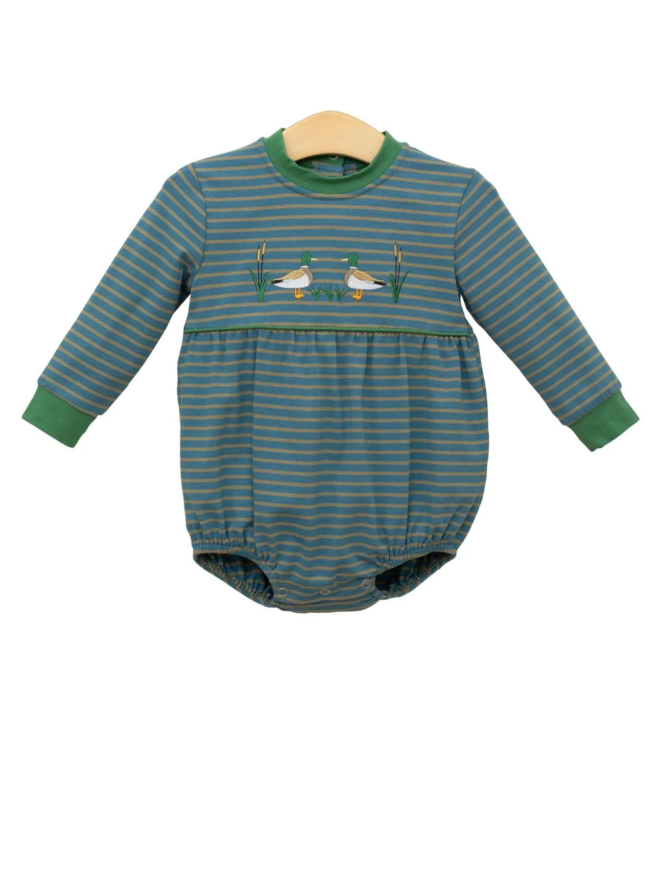 9.27 LR2739 Pre order No Moq Baby Boys Stripe Ducks Rompers