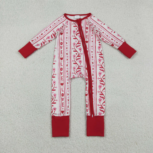 12.17 RTS NO MOQ （In stock）LR2884 Baby Girls Winter Rompers Baby Boys Long Sleeve Southern Leaves Camo Footie Rompers