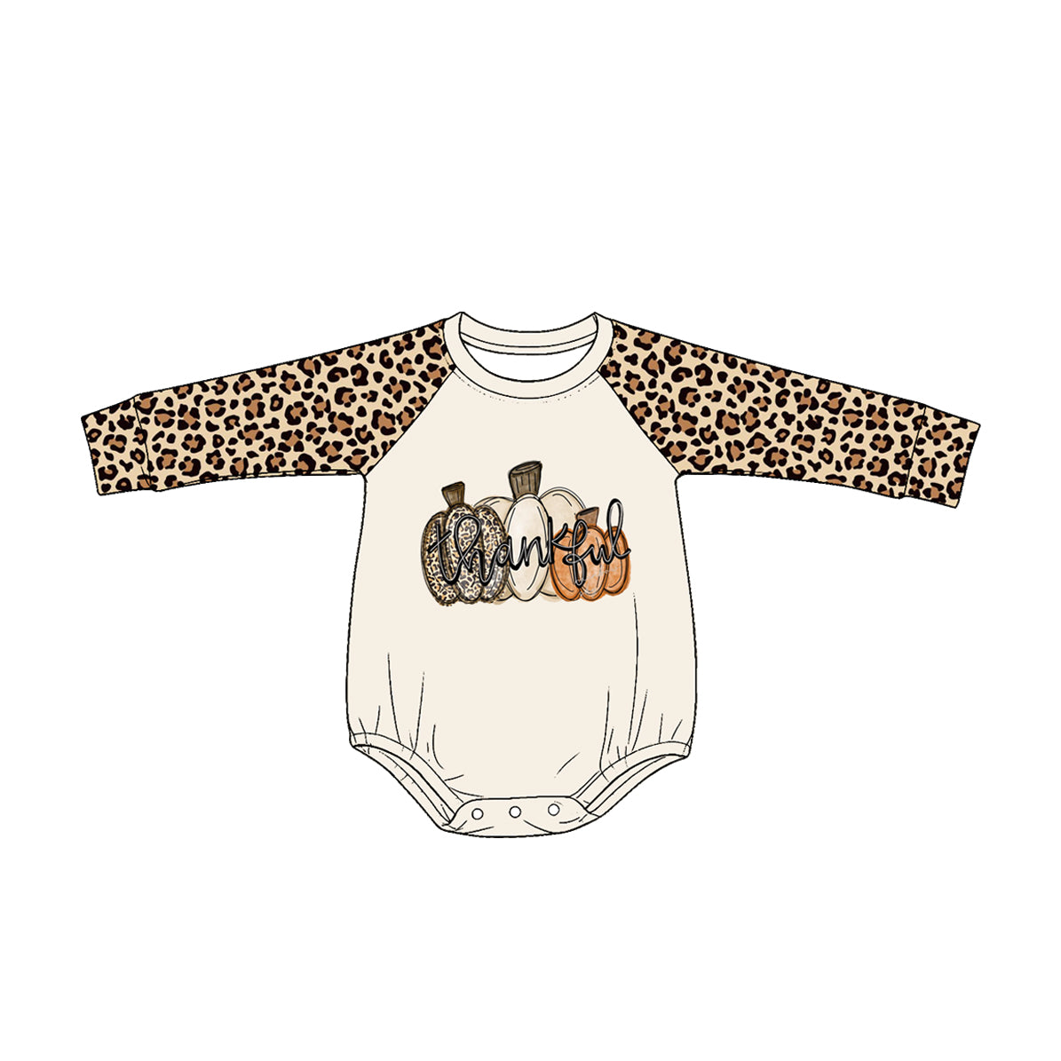 4.27 Pre Order No moq Baby Girls Long Sleeve Bows Pumpkins Fall Rompers