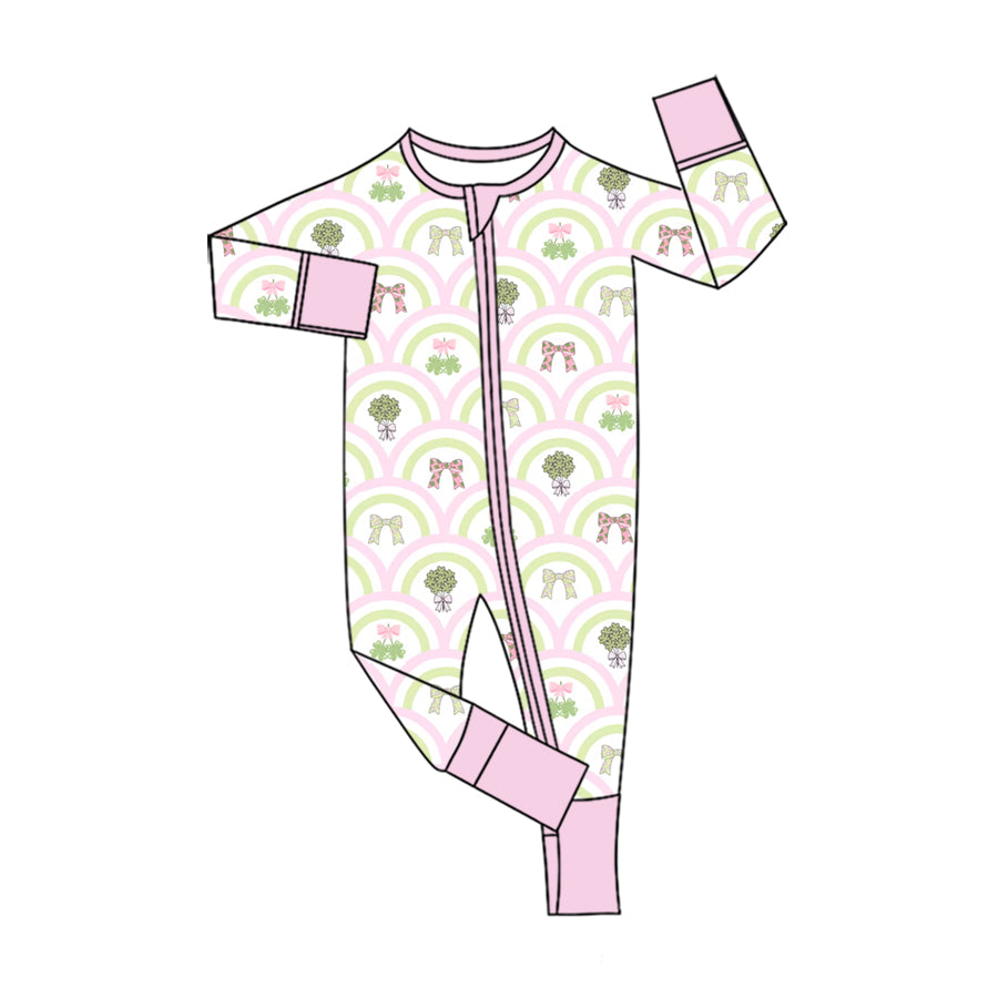 (Preorder new) No moq Baby Girls Heart Print Hooded Jacket Top Shorts Set Ruffle Zip Romper