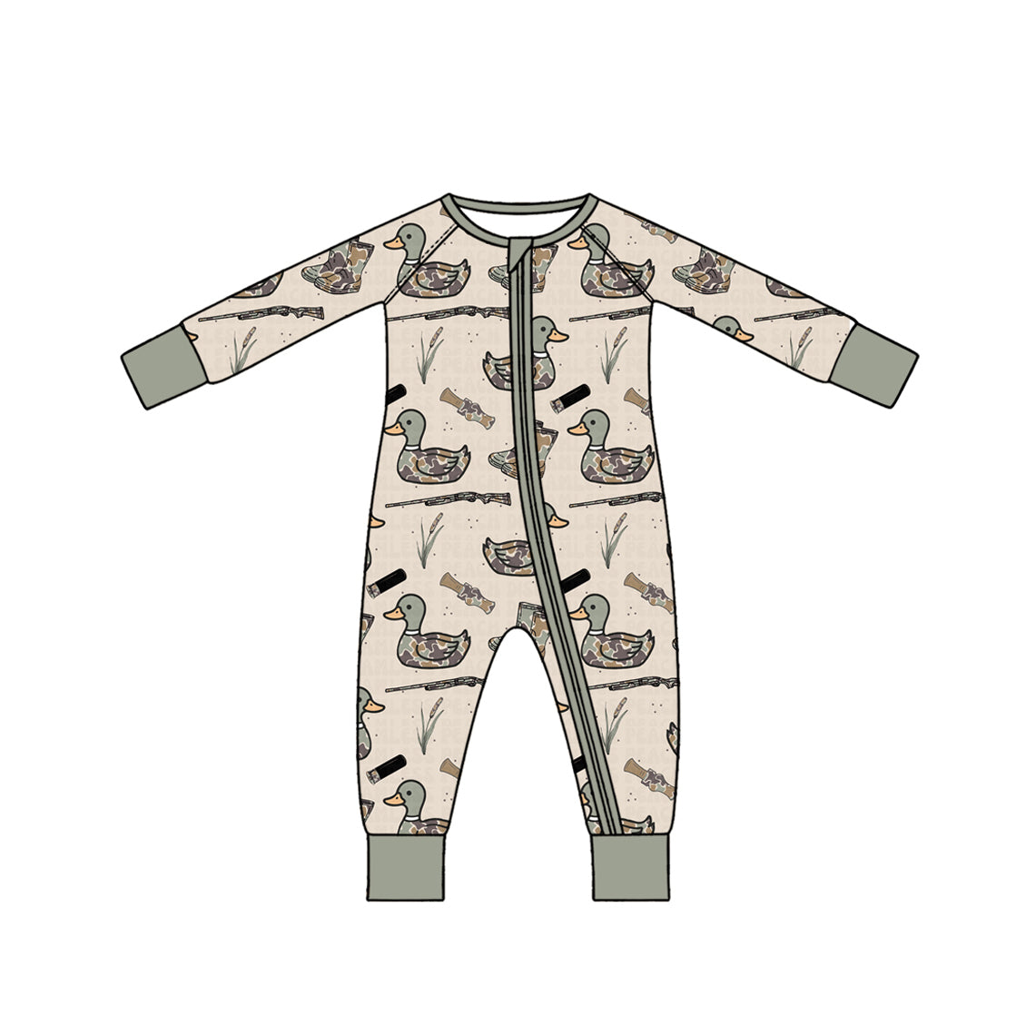 (Preorder new) No moq Baby Girls And Boys Plain Zipper Romper And Ruffle Zipper Romper Kids Pj Set