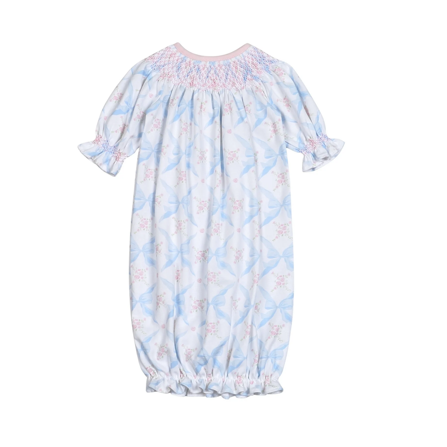 8.27 Pre order Baby Girls Pink Floral Bows Top with Flutter Sleeves And Skirt Set Featuring Pockets Toddler Outfit