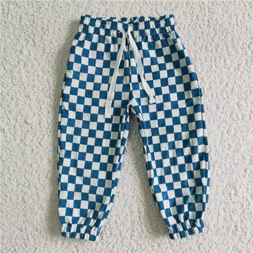 11.3 RTS Sibling Baby Boys Checked Tie Cotton Jogger Pants