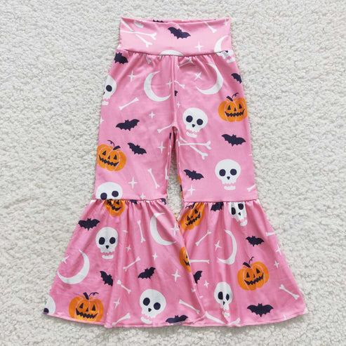 11.3 RTS Sibling Baby Girls Halloween Ghosts Candy Bell Bottom Pants
