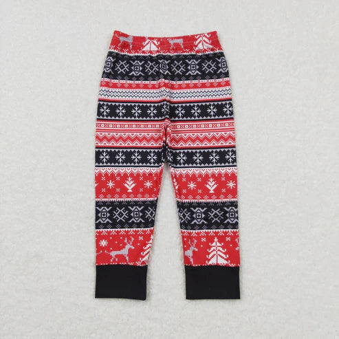 11.3 RTS Sibling Baby Boys Girls Gingerbread Deer Leggings Bell Bottom Pants