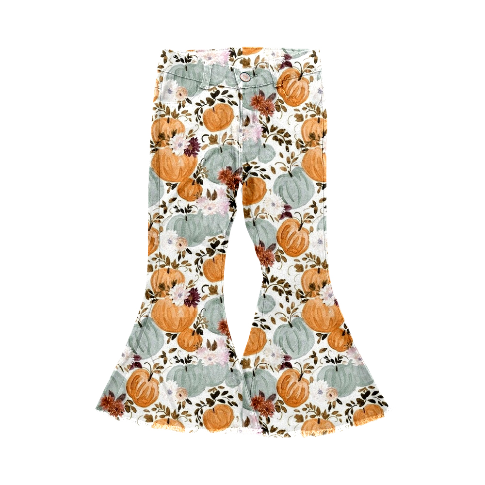 P0487  Pre-order  pumpkin print trousers