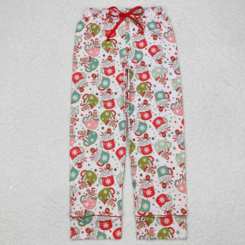 9.20 RTS Sibling Adult Men Women Santa Cows Holly Checked Christmas Pajamas Flare Pants