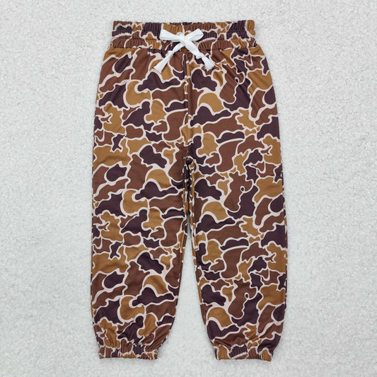 RTS P0669  Baby Boys Coffee Hunting Camo Bottoms Jogger Pants